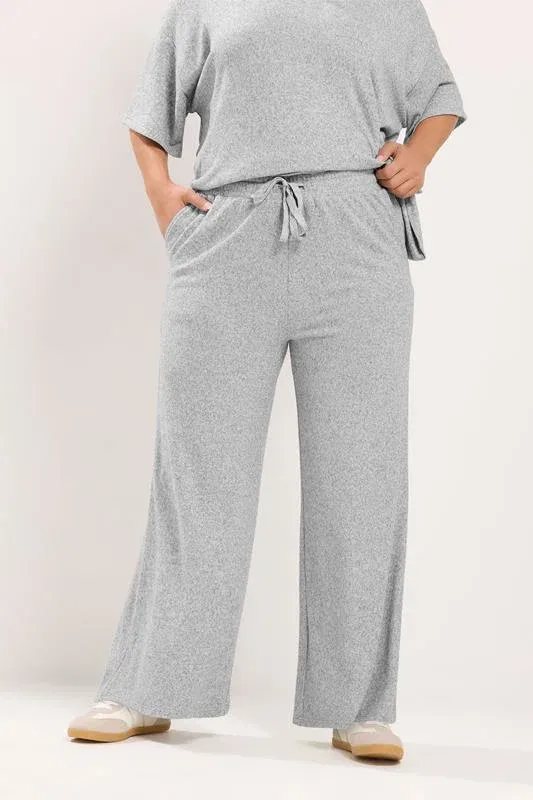Grey Tie Waist Trousers