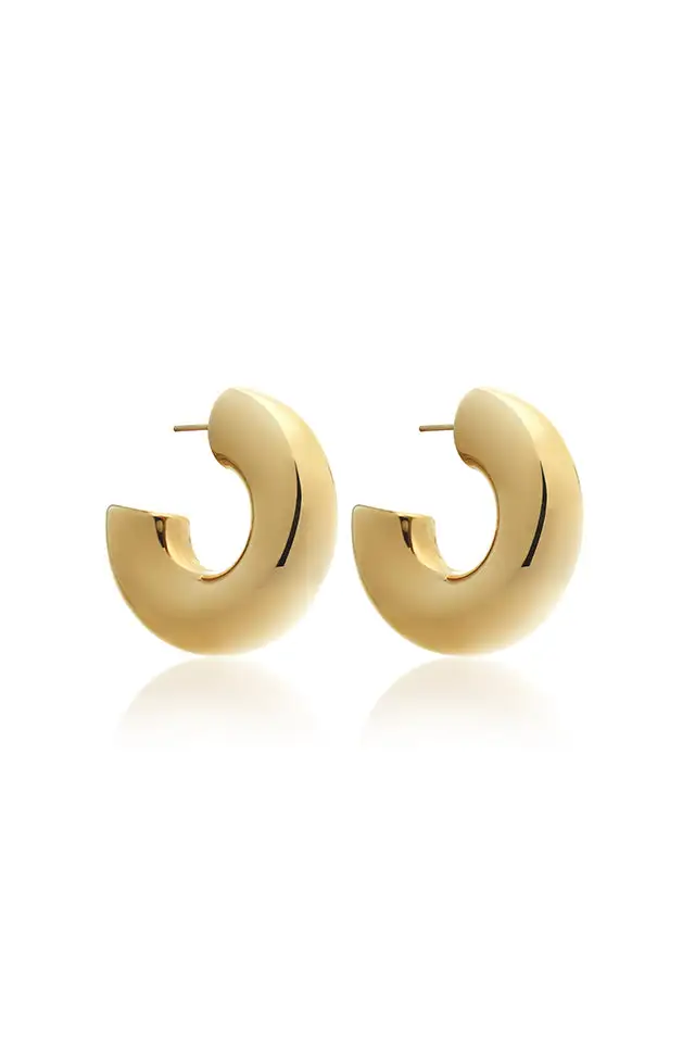 Beaded Butterfly Fastening Hoop Earrings