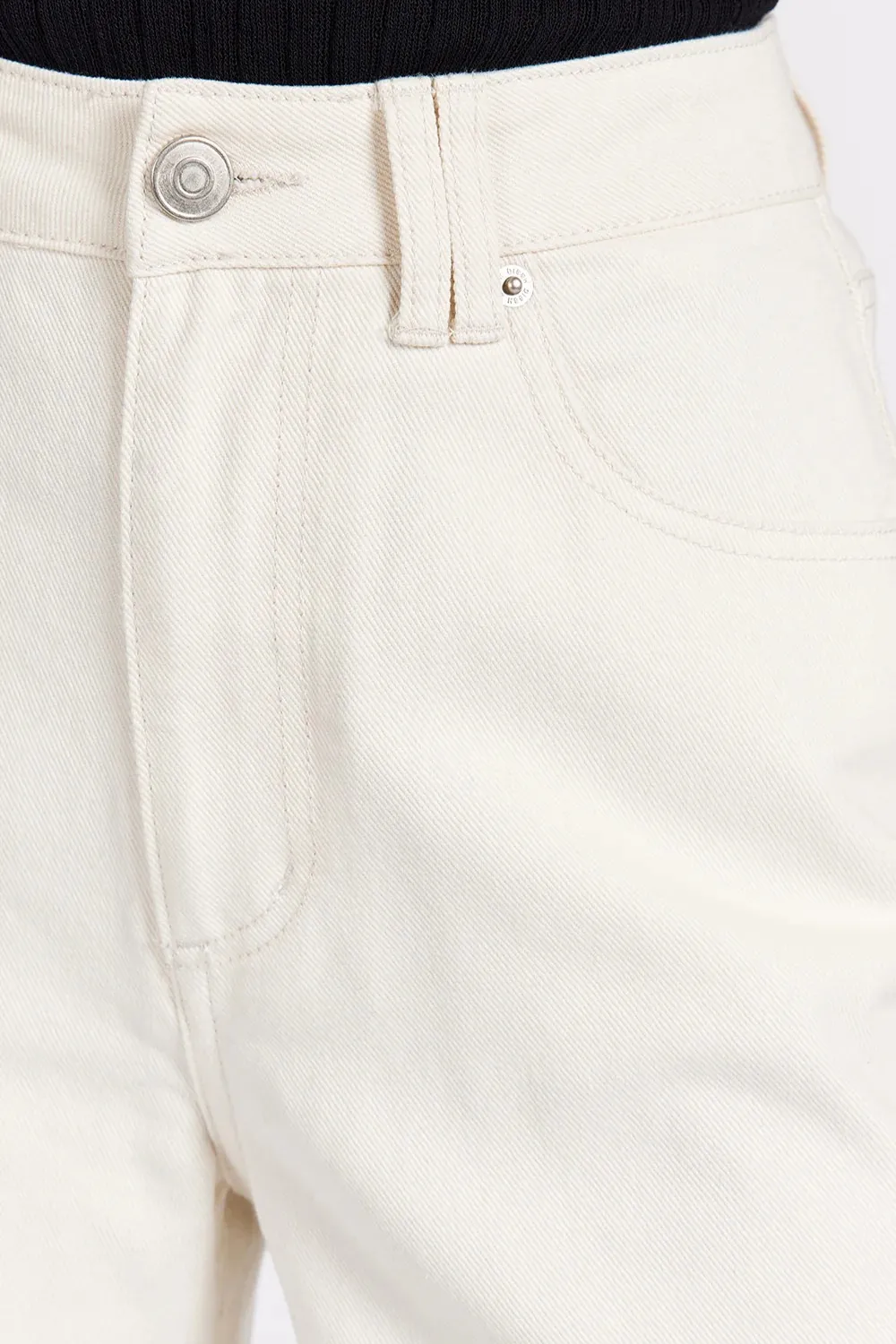 CREAM SLOUCHY JEAN