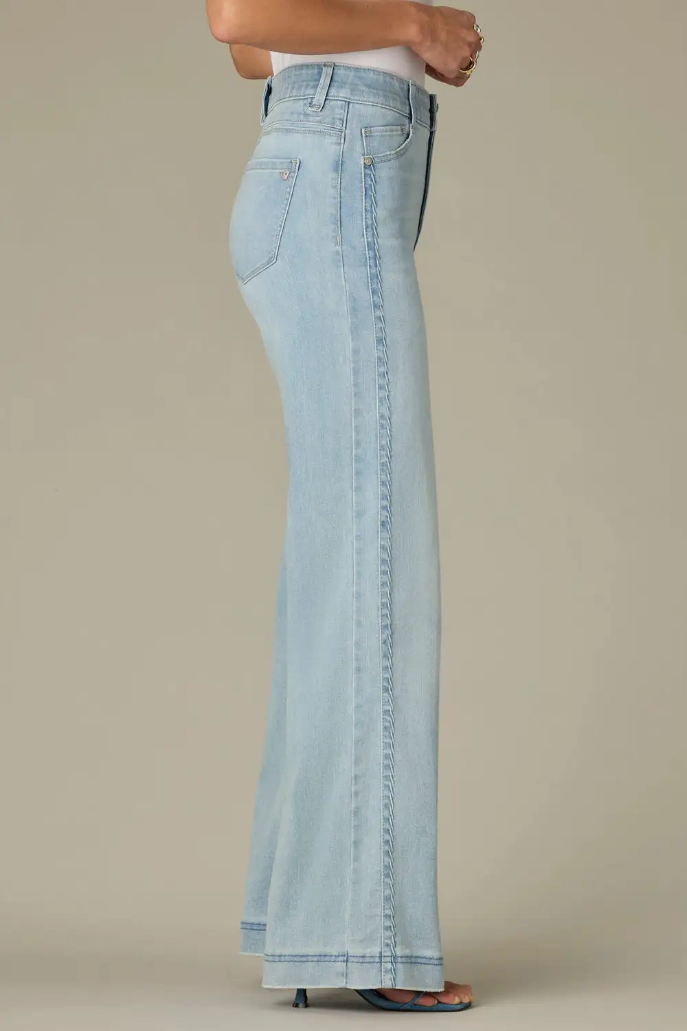   Petite Wide Leg Jeans Double Side