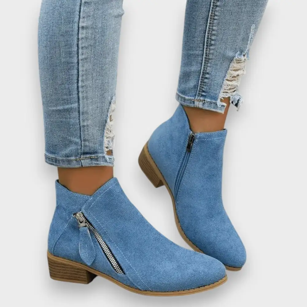 Suede Vintage Ankle Boots