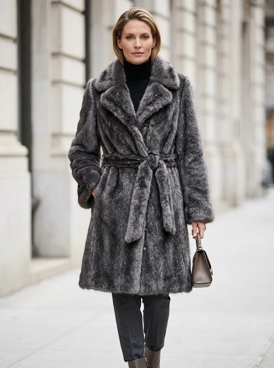 Women's Faux Fur Winter Coat