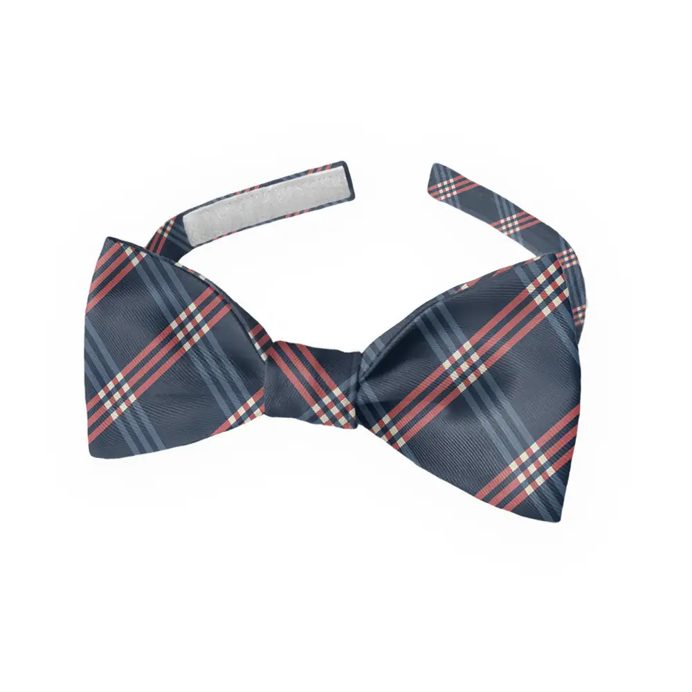 Intersector Plaid Motif Bow Tie