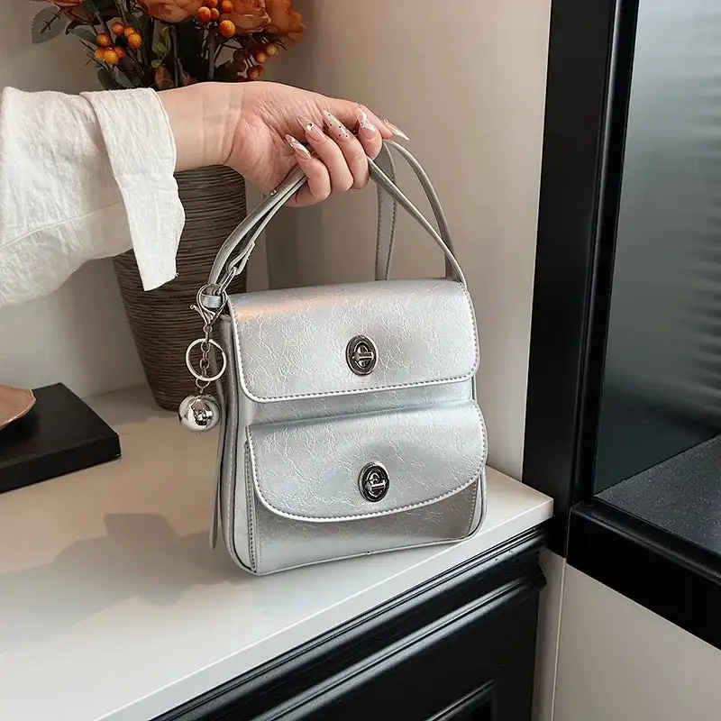 Chic Minimalist White Crossbody Bag