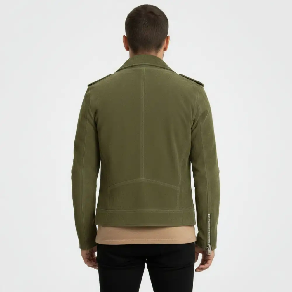 Suede Biker Western Multi Pocket Jacket