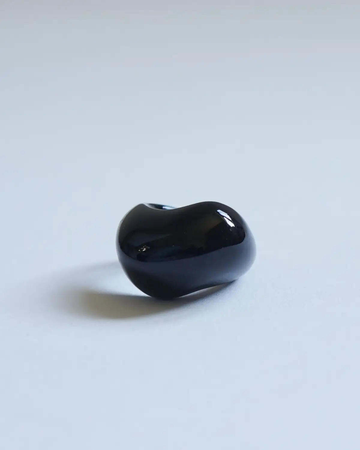 Crystal Glass Wavy Ring