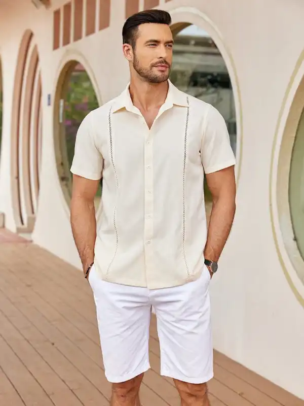 Summer Cuban Guayabera Shirt