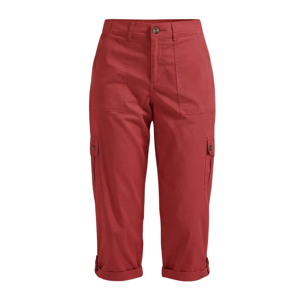 Comfortable Stretch Capri with Pockets Pants