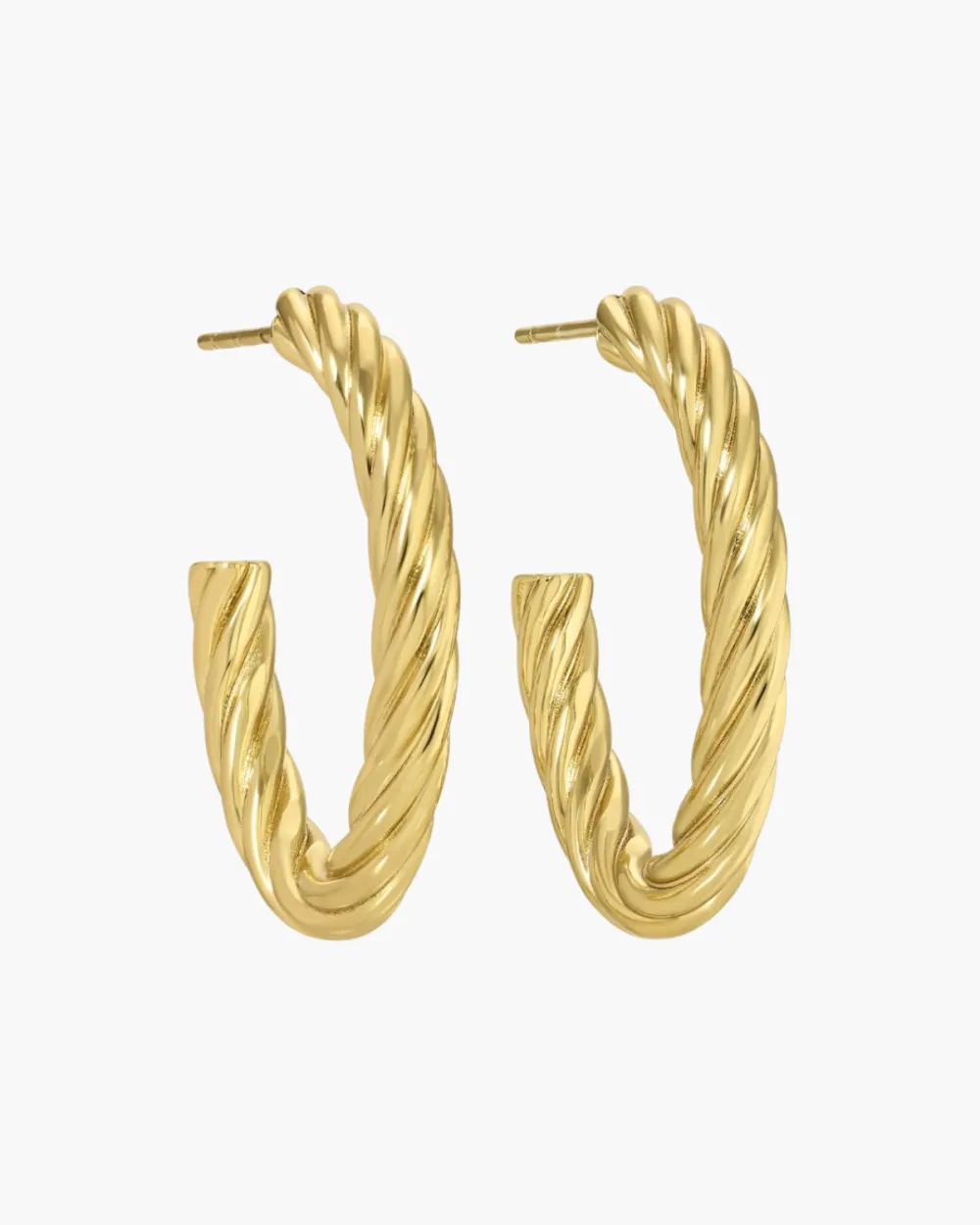 Twisted Hoop Earrings