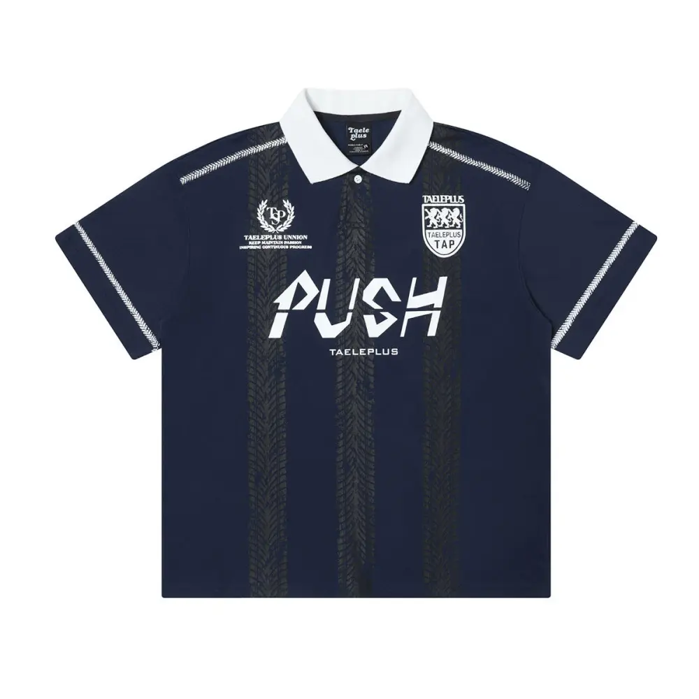 Men's Printed Lapel Sports Shirt
