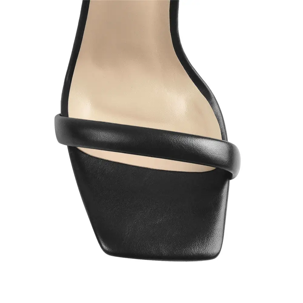 Square Toe Stiletto Sandals