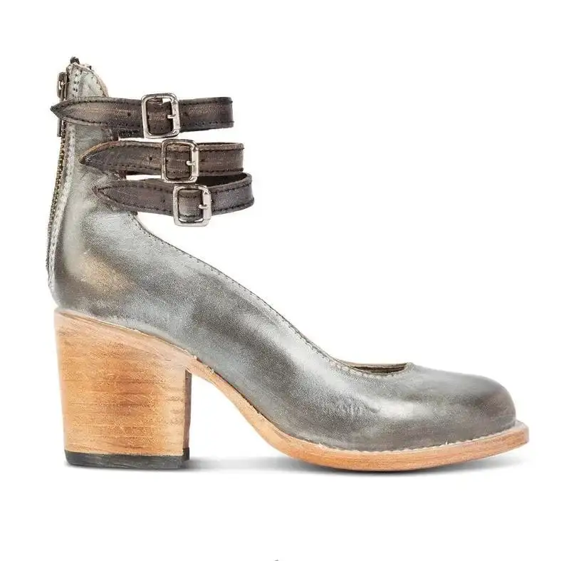  Block Heel Strap Shoes Apparel