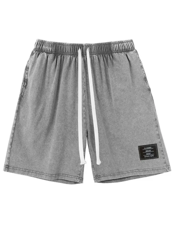 Garment Washed Pocket Shorts
