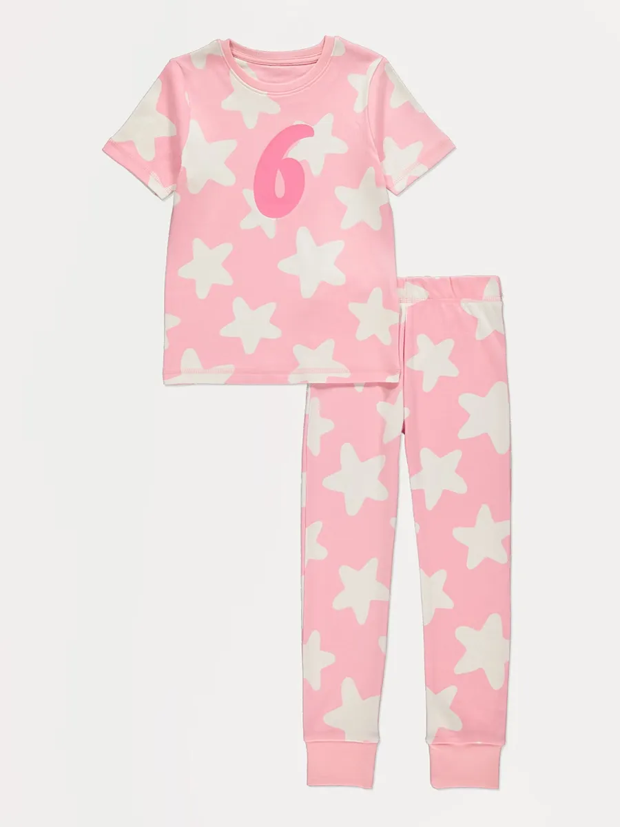 I Am 6 Pink Short Sleeve Pyjamas