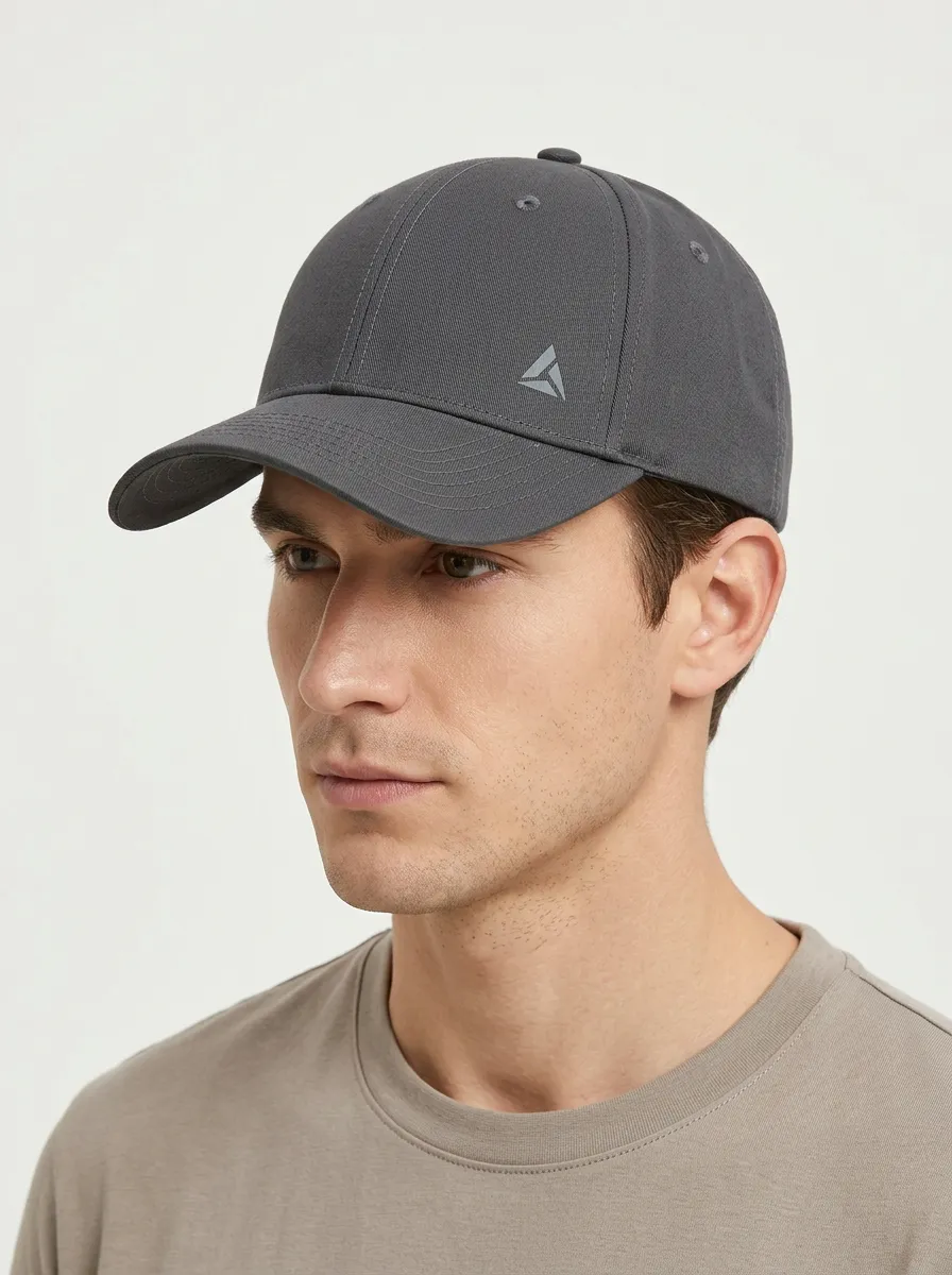Unisex Minimalist Emblem Graphic Curved-Brim Baseball Cap