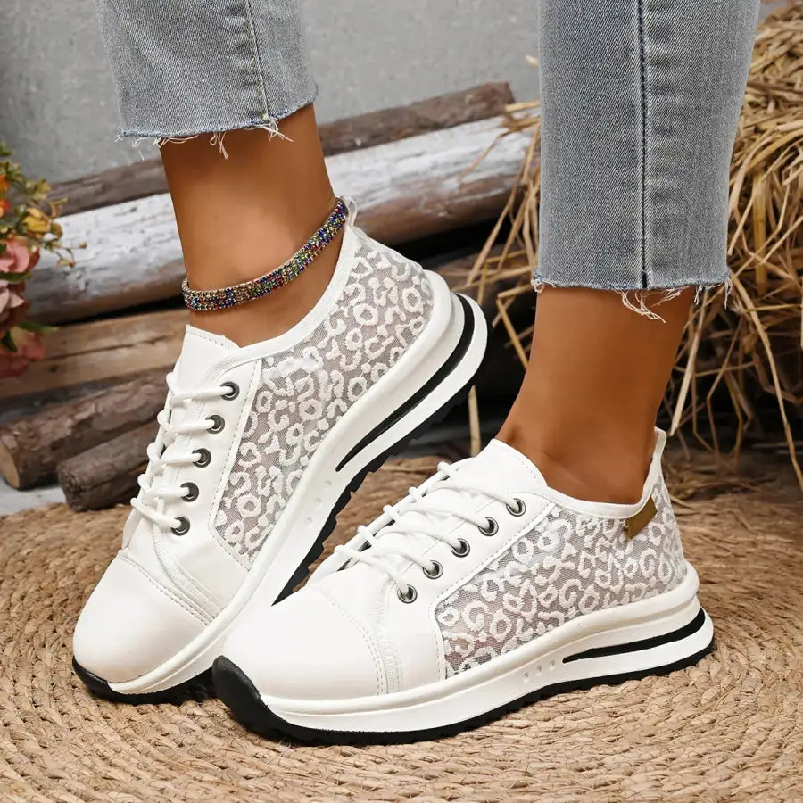 Lace Up Platform Sneakers Shoes