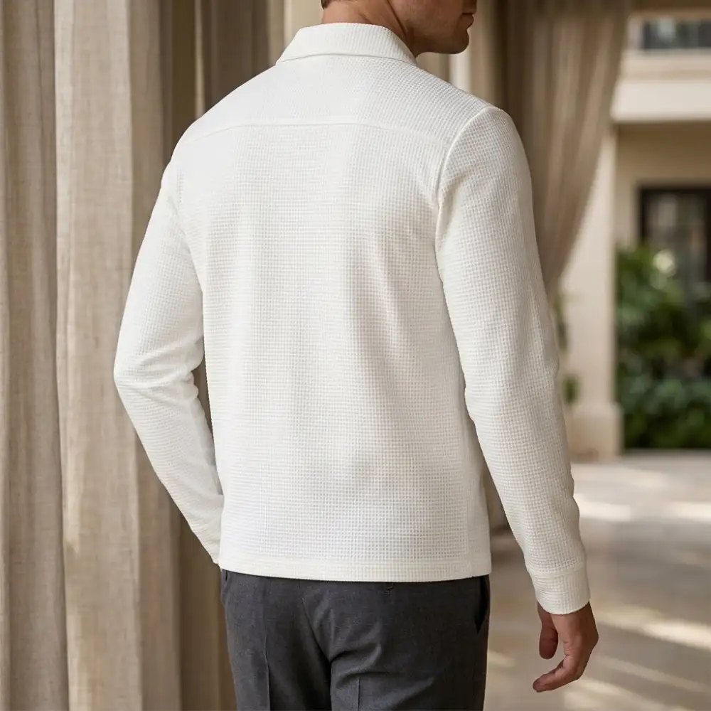 Waffle Zip-Front Jacket