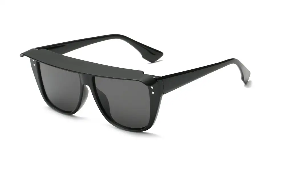 Retro Vintage Shield Square Sunglasses