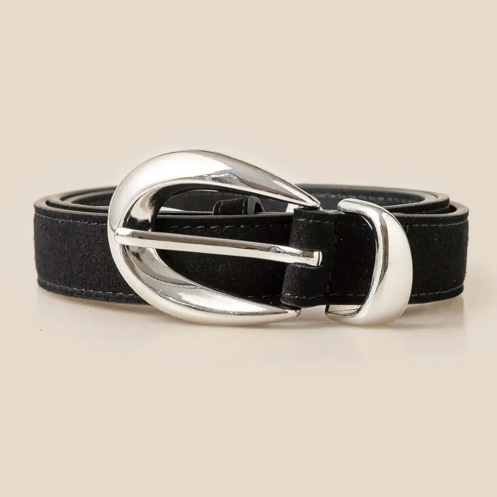Soft Oval Buckle Waist Belt