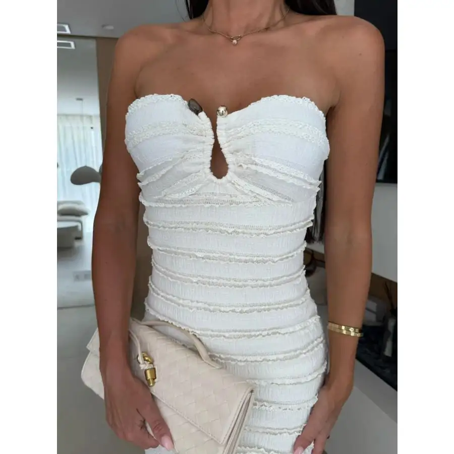 Sweetheart Neck Tube Maxi Dress