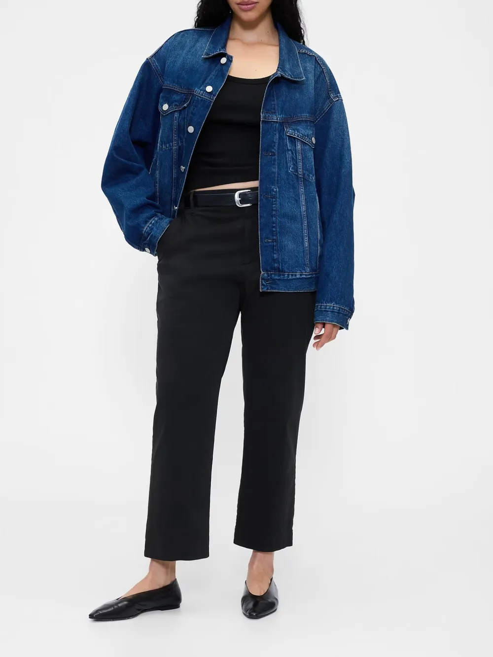 Mid-Waist Stretch Pants