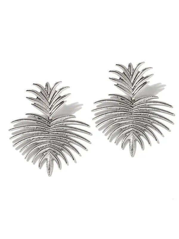 Layered Floral Drop Earrings