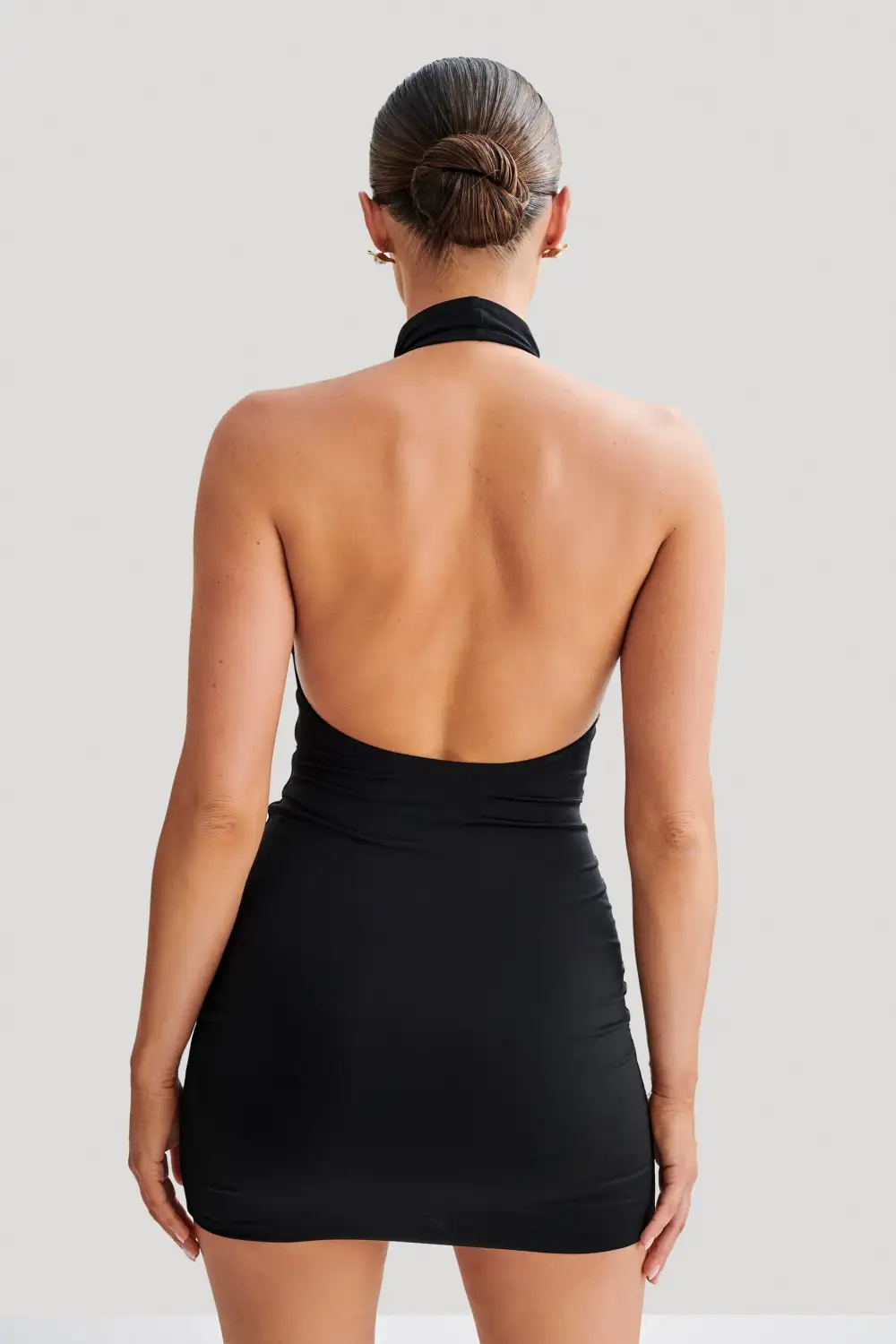 Slinky Halter Mini Dress