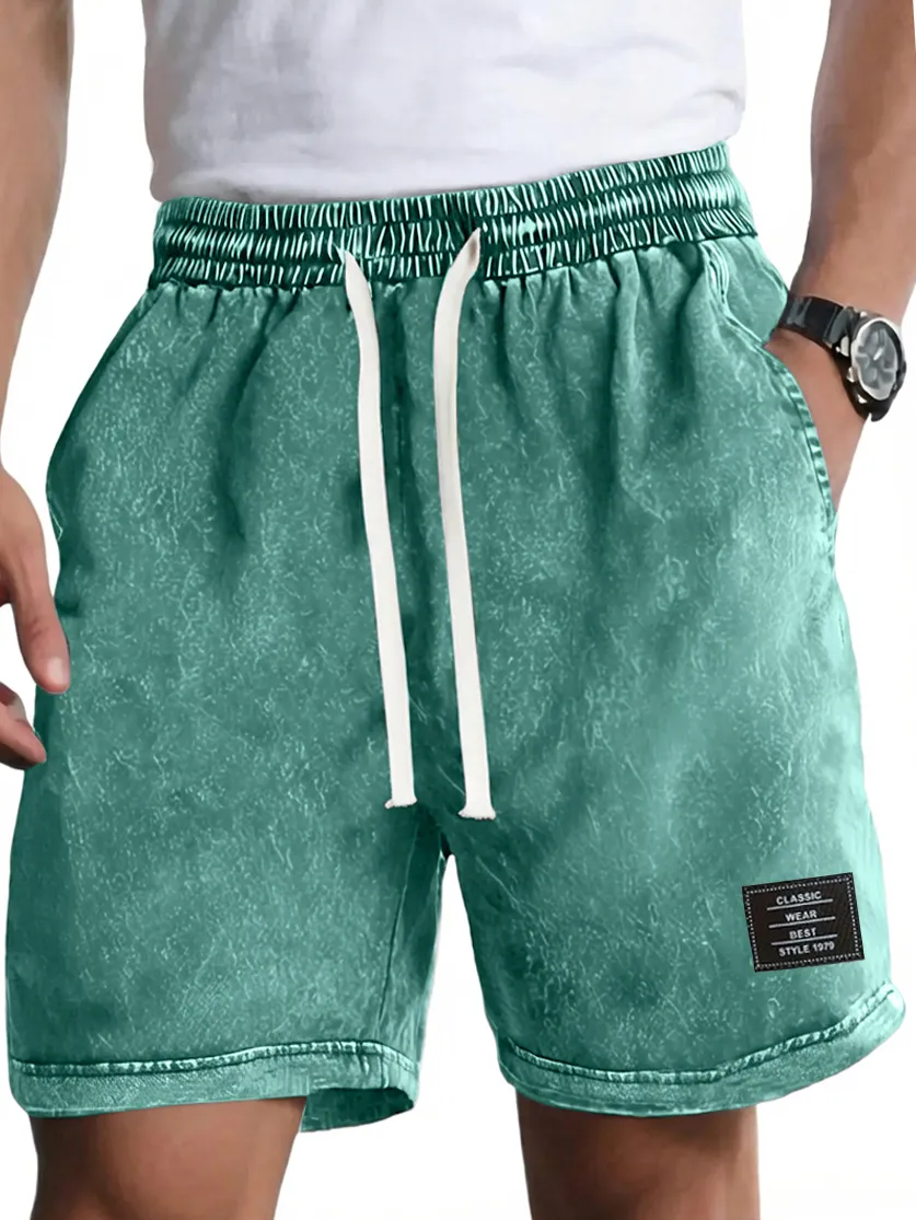 Garment Washed Pocket Shorts