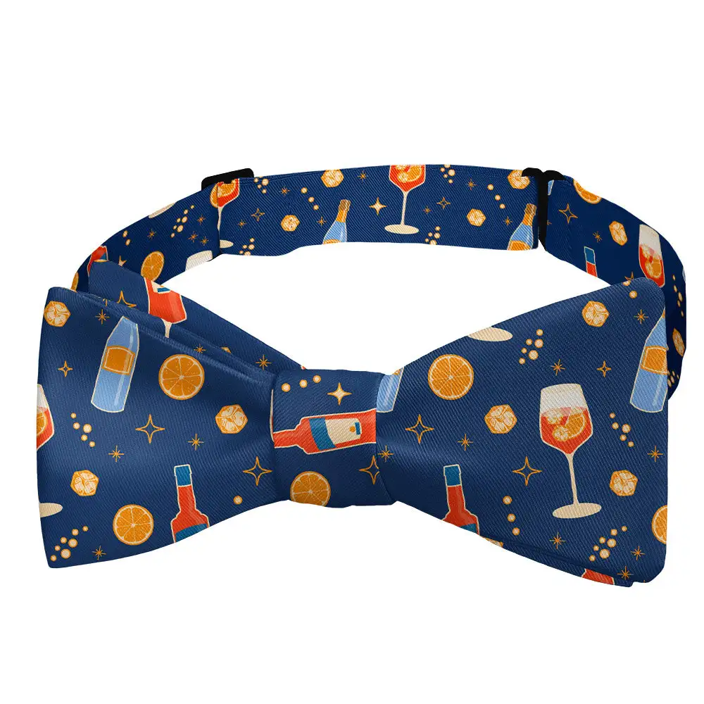 Aperol Spritz Pattern Bow Tie