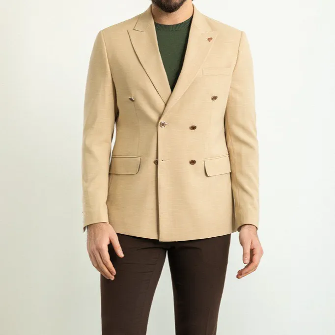 Versatile Slim Fit Double Breasted Blazer