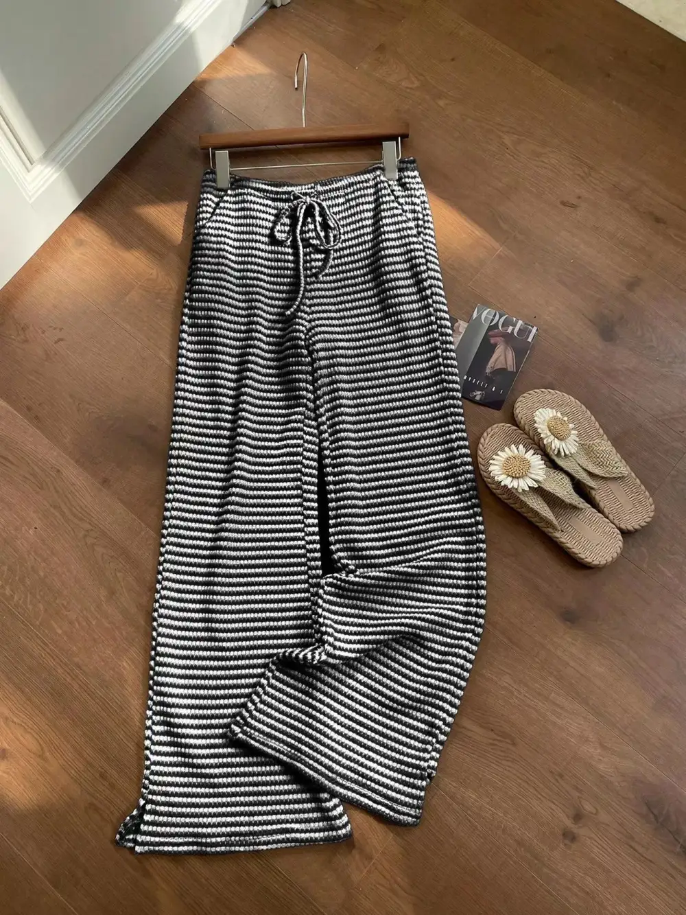 Resort Drawstring Wide Leg Pants