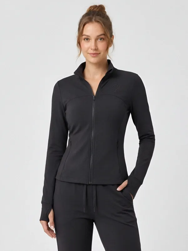 Women's Yoga Fitness Ginkgo Leaf Tracksuit