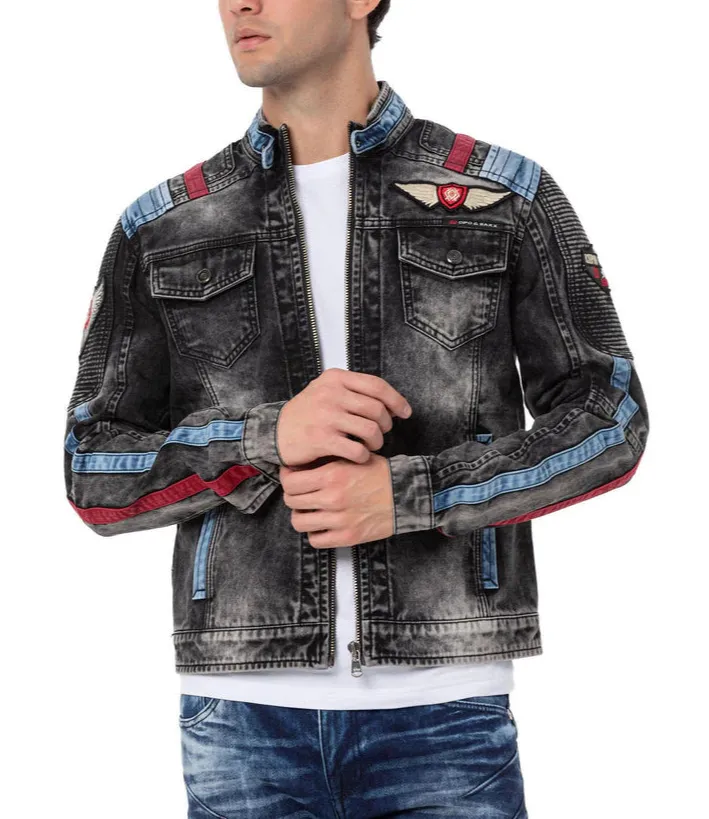 Minimal Hooded Denim Jacket