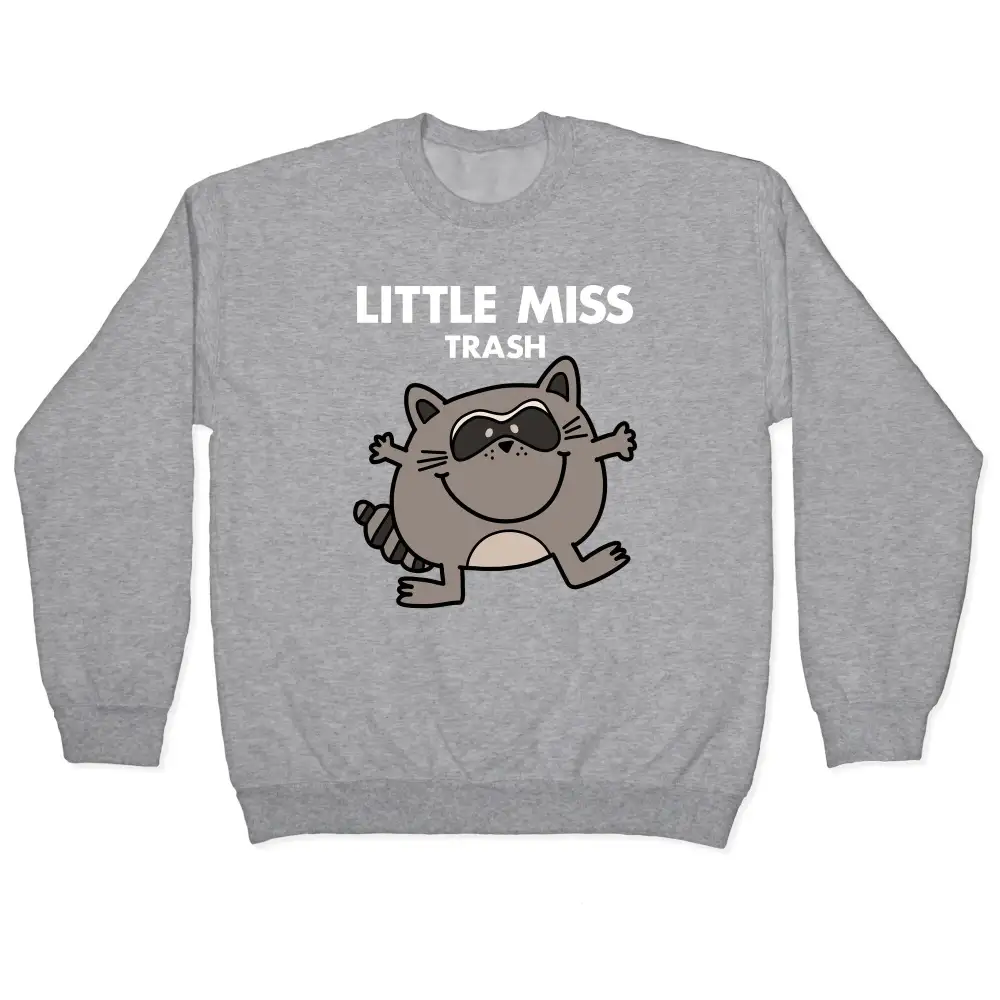 Textured Raccoon Crewneck Sweatshirt