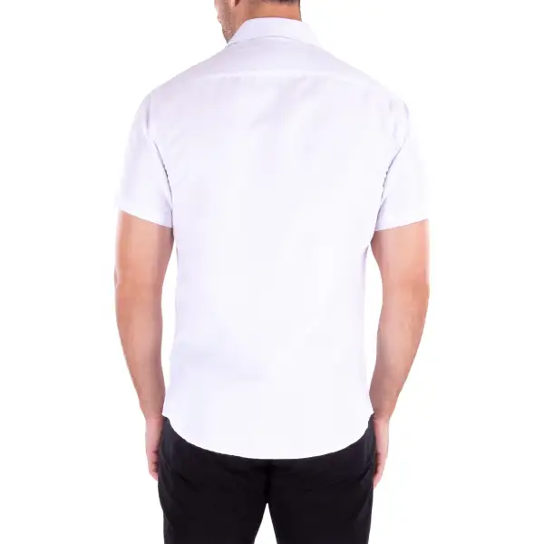 Layered Short Sleeve Dress Shirt