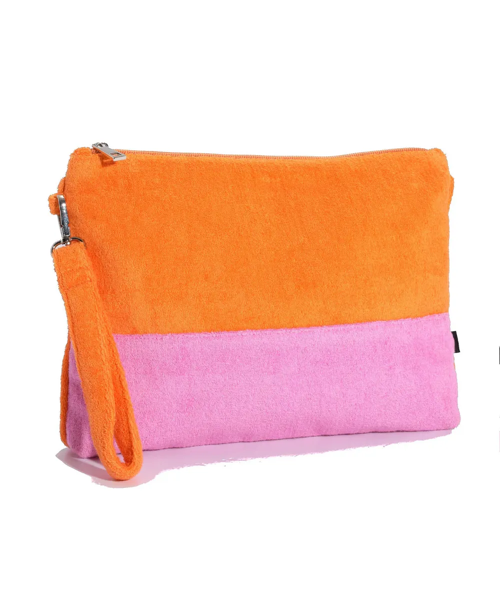 Casual Style Block Rocker Beach Clutch