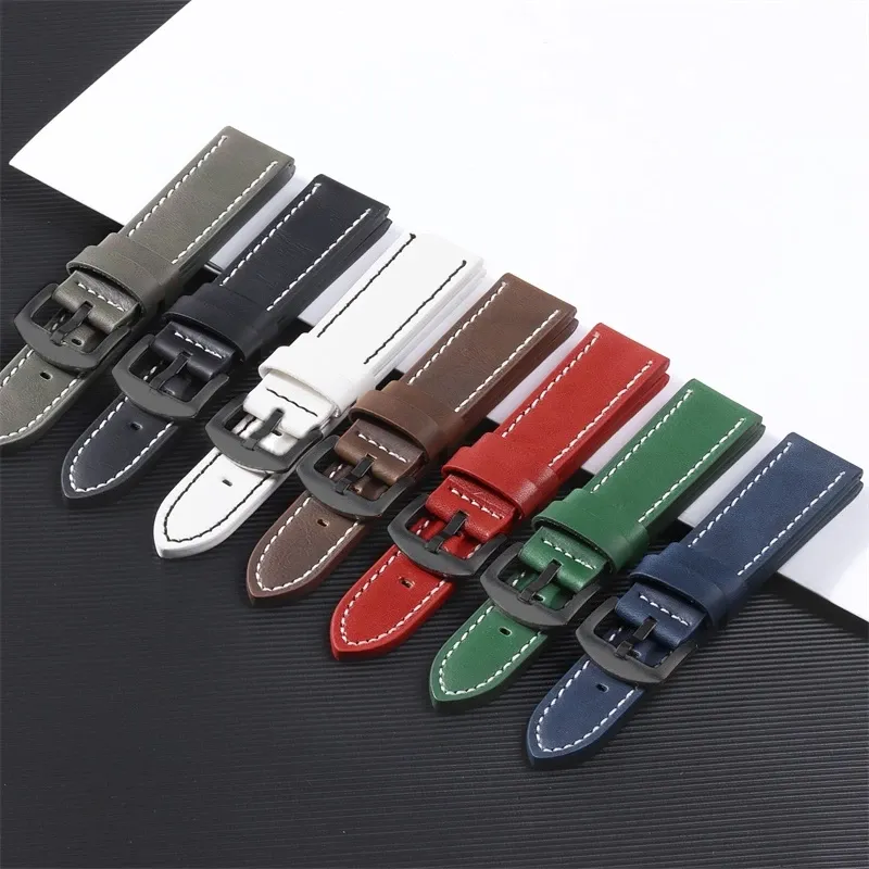 Classic Leather Watch Strap for Smart Watch & Mechanical Watch