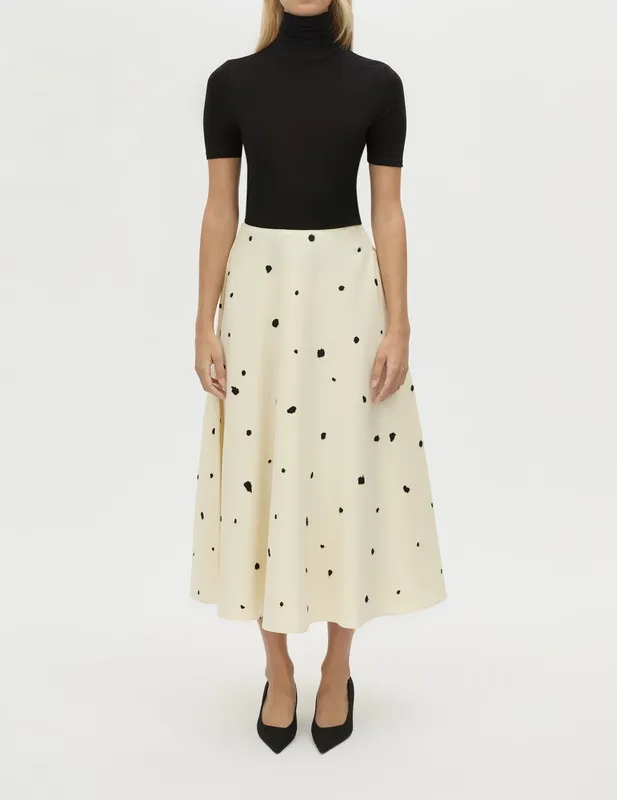 Eggshell Easy Pull-On Skirt