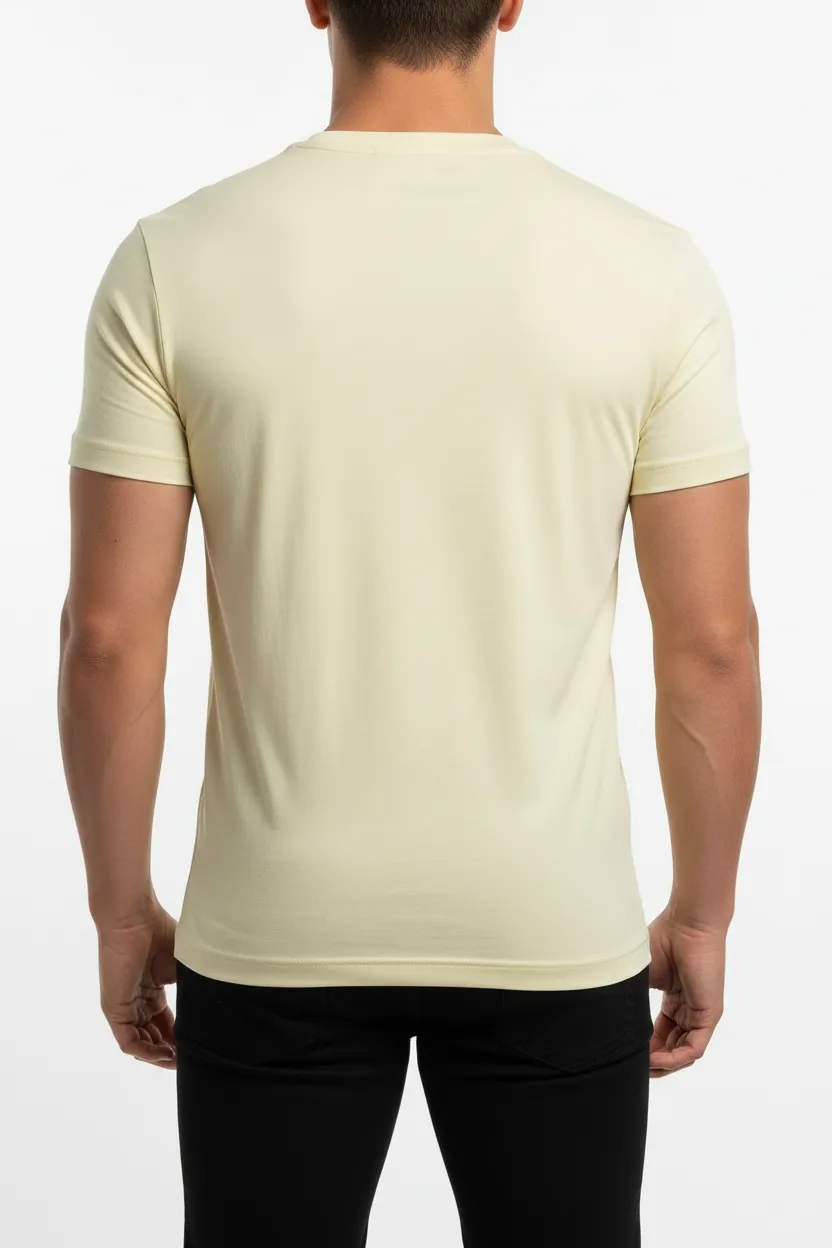 Modern Round Neck Crew Neck Cotton T-Shirt