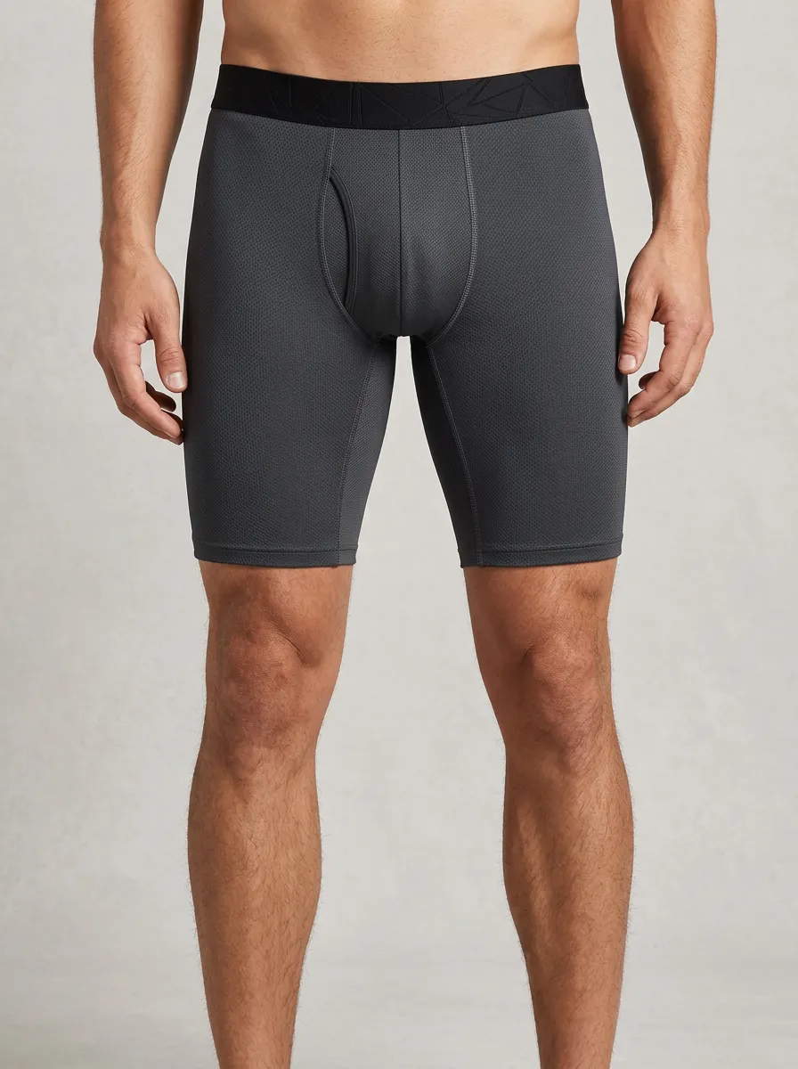 Men's Casual Athletic Performance Mesh Boxer Briefs