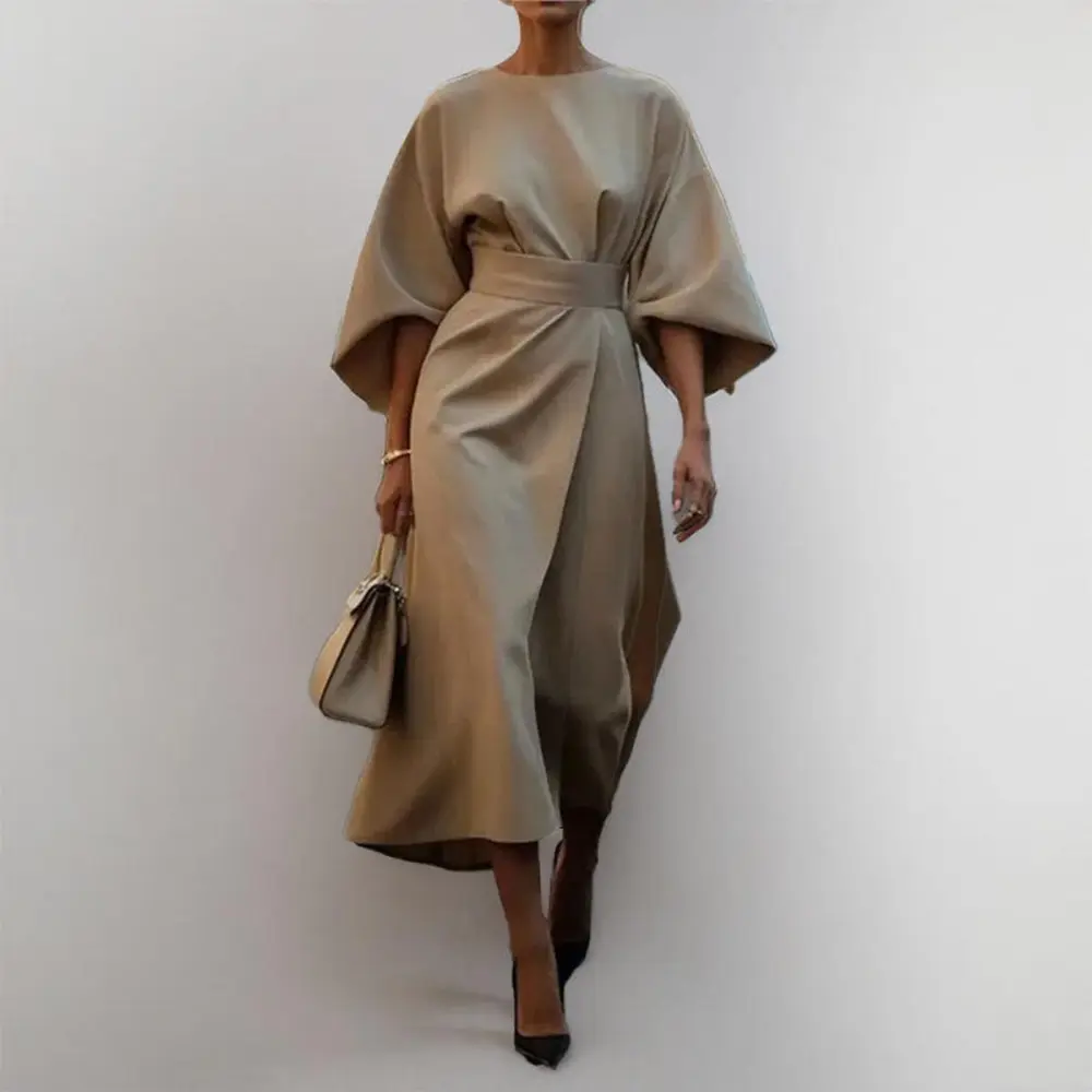  Batwing Sleeve Maxi Dress