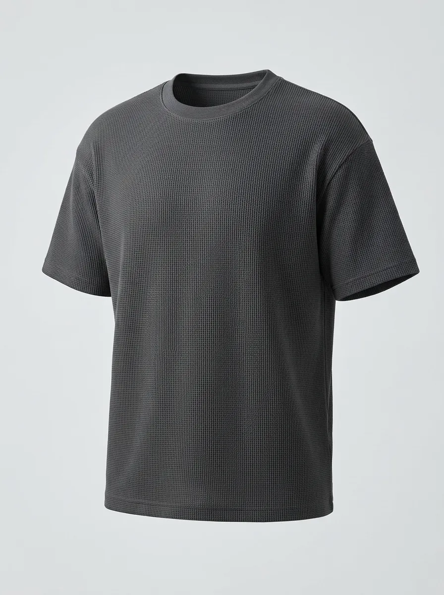 Men's Relaxed Daily Waffle Knit T-Shirt