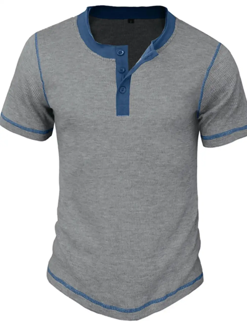 Clean Contrast Detail Collared Polo Shirt