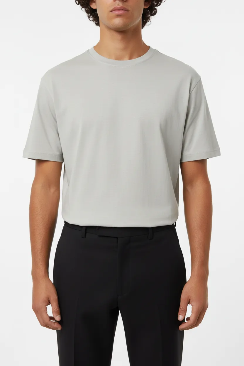 Classic Round Neck Cotton T-Shirt