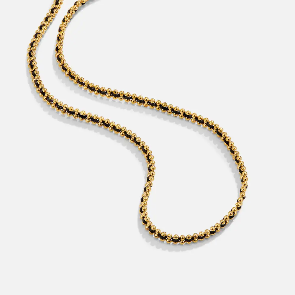 Waterproof Beaded Chain Necklace