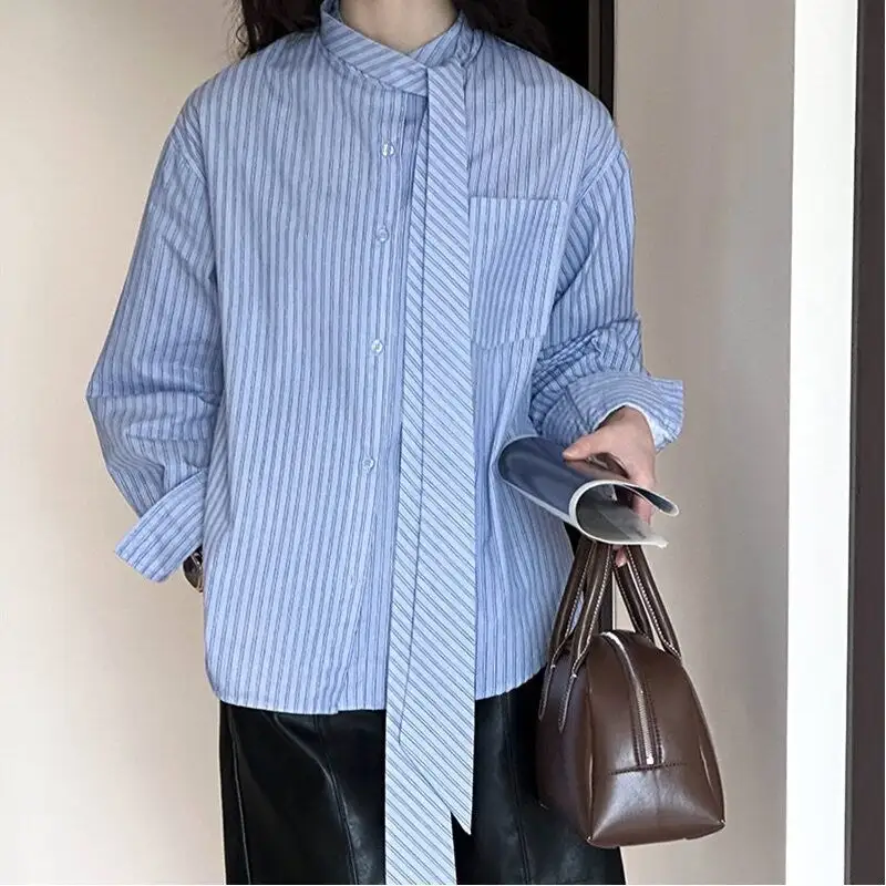 Striped Bow Tie Shirt