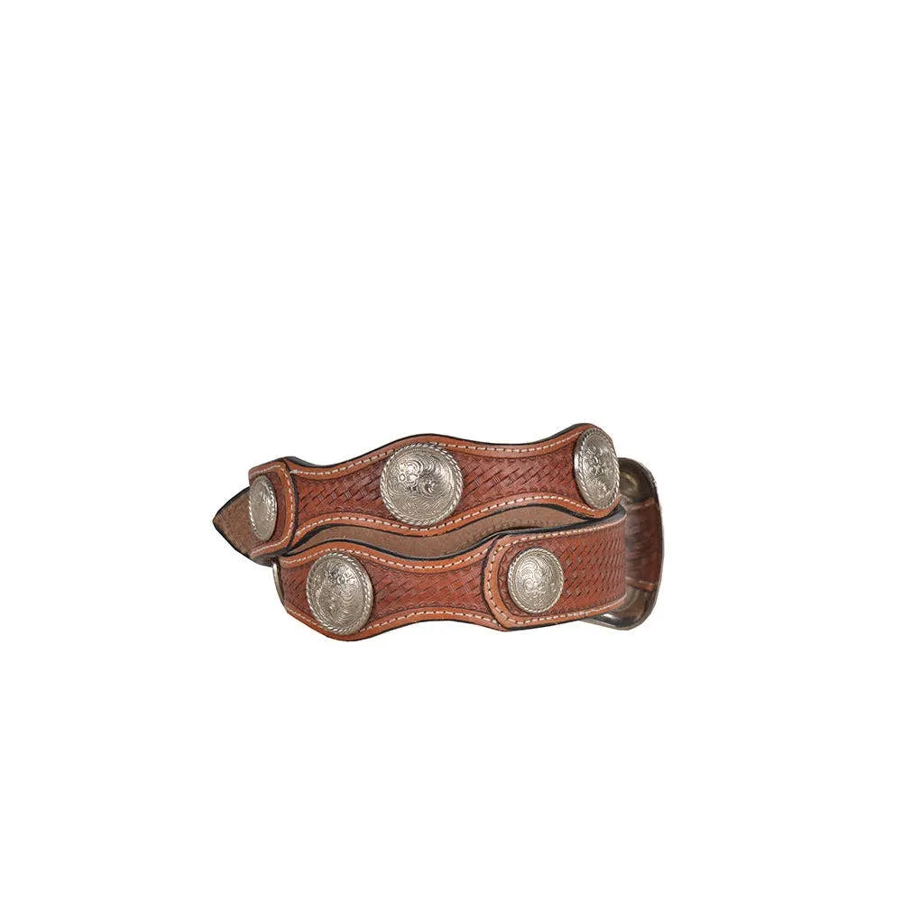 Structured Hand Tooled Waist Belt