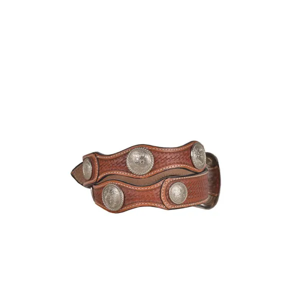 Structured Hand Tooled Waist Belt