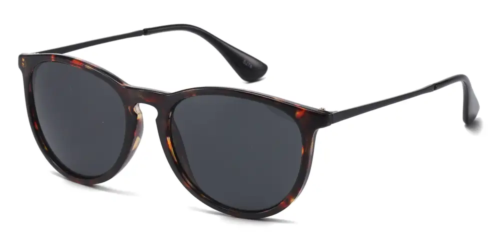 Fashion Plastic Round Key Hole Sunglasses