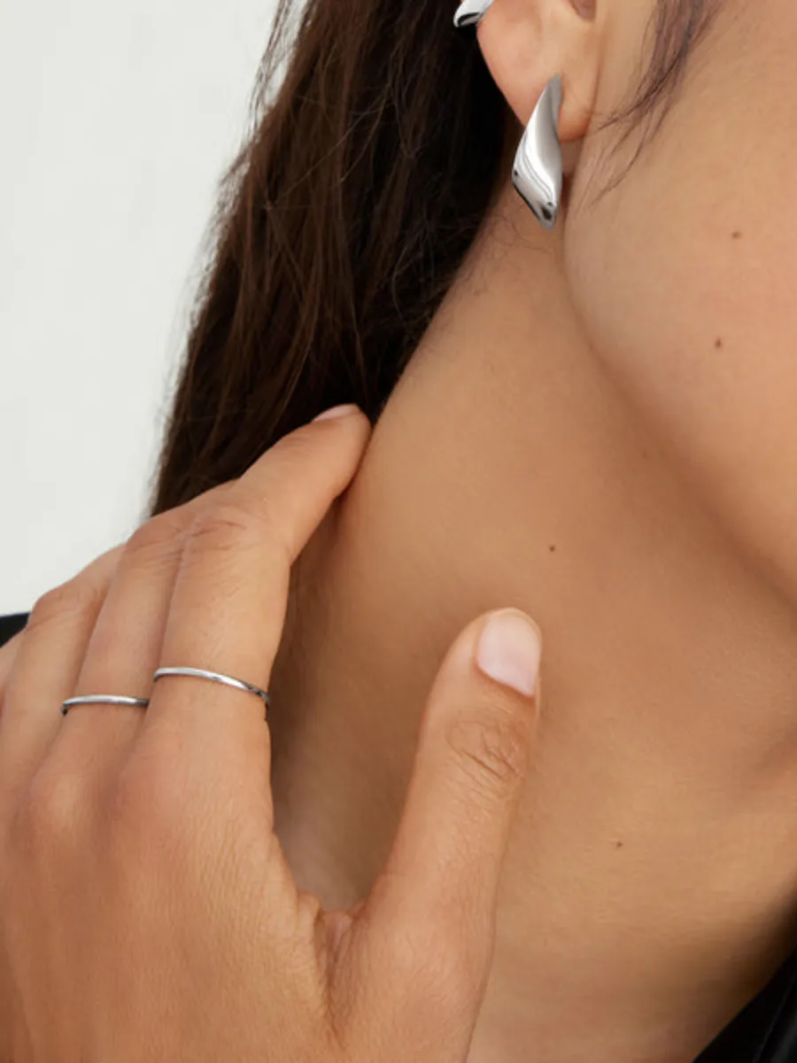 Silver Plain Band Ring